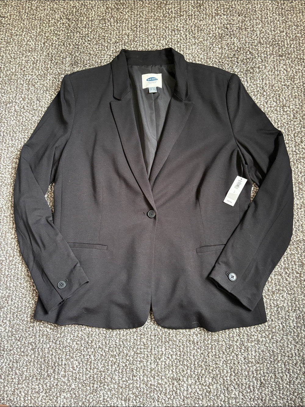 Old Navy Black Women's Single-Button Blazer